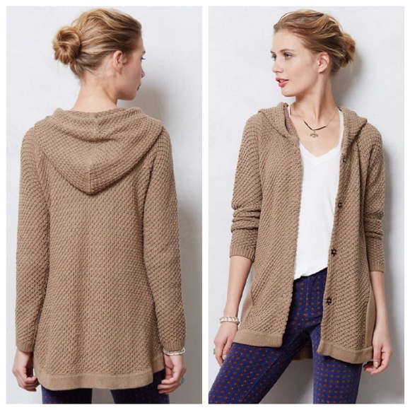 sparrow Sweaters - Sparrow Anthropologie Scallop Stitch Hoodie